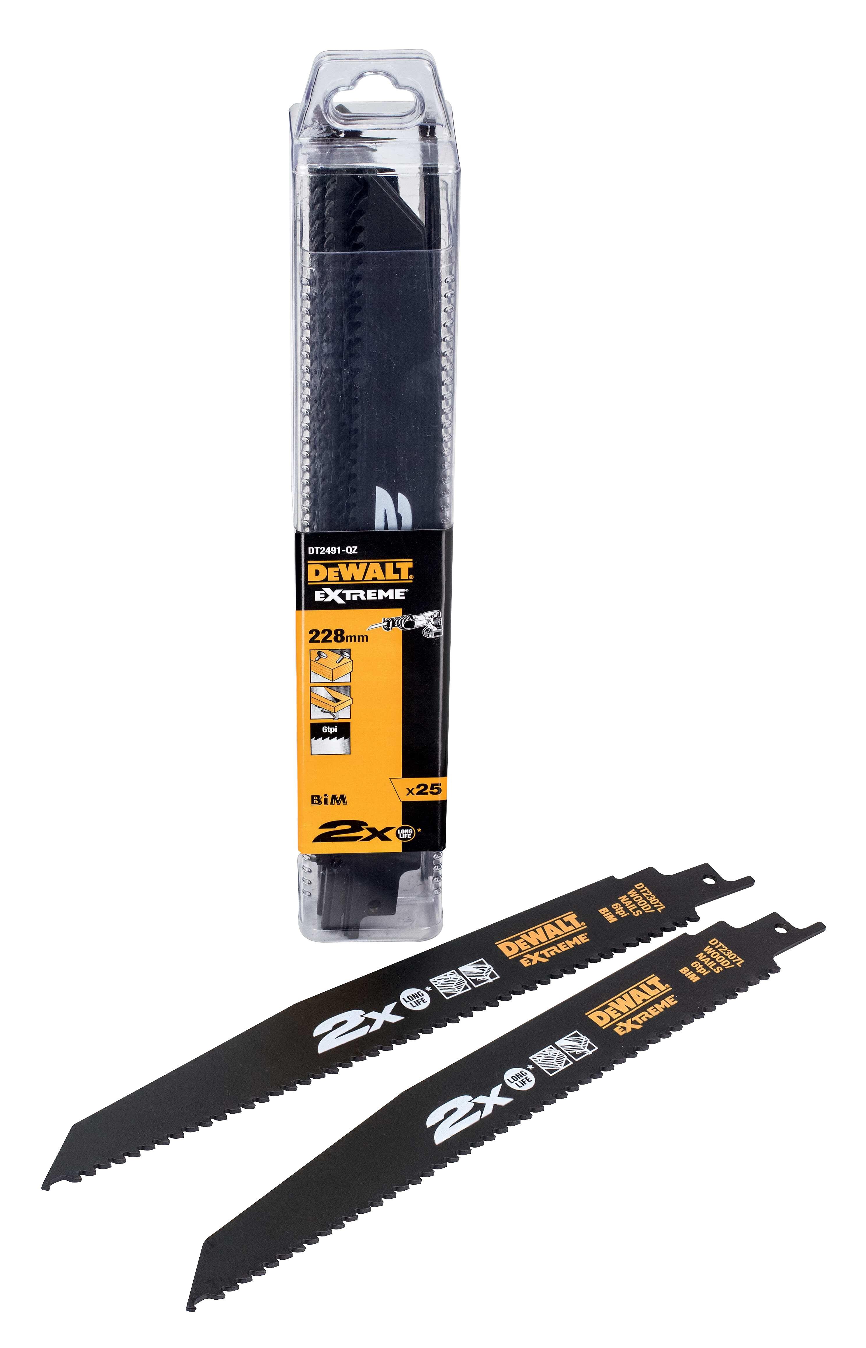 Dewalt DT2491-QZ Bajonetsavklinger 6 TPI, pakke med 25