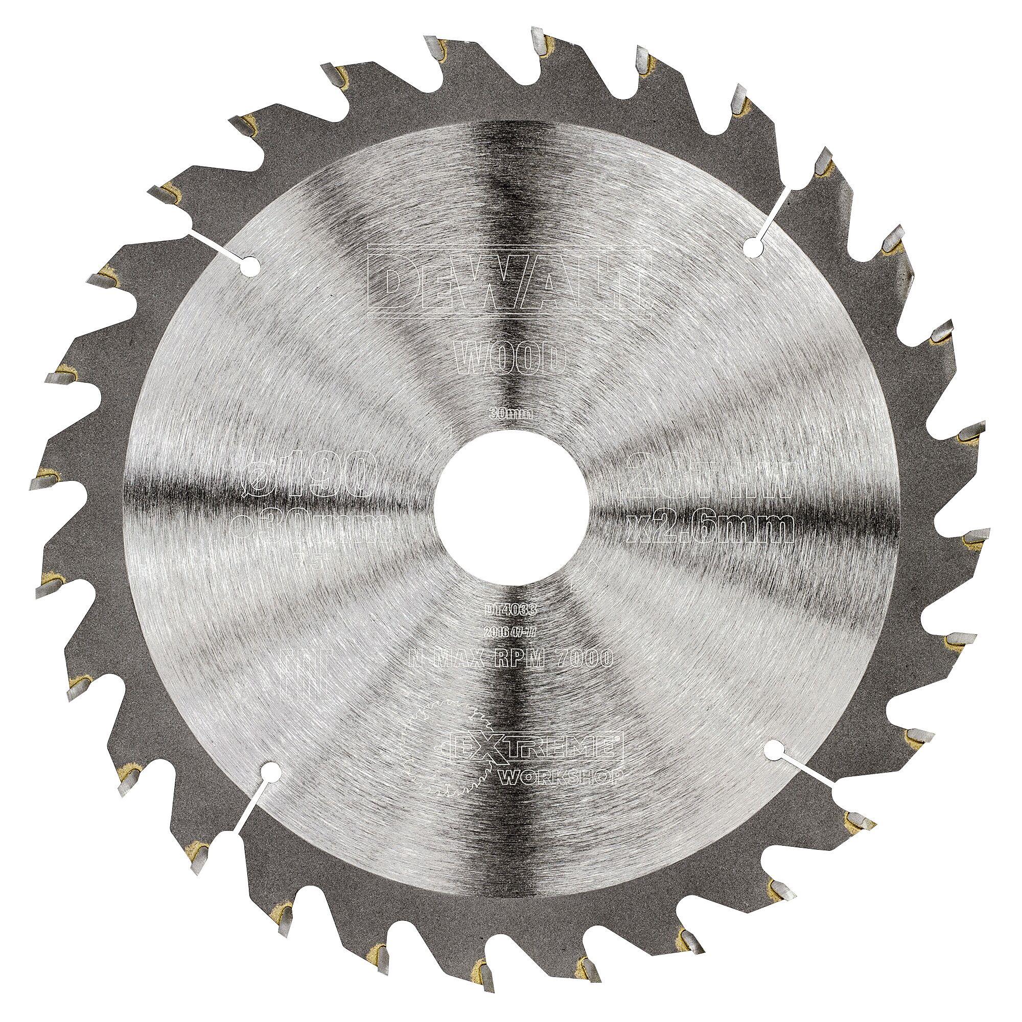 Dewalt DT4033-QZ Sågklinga 190 x 30 mm, 28T