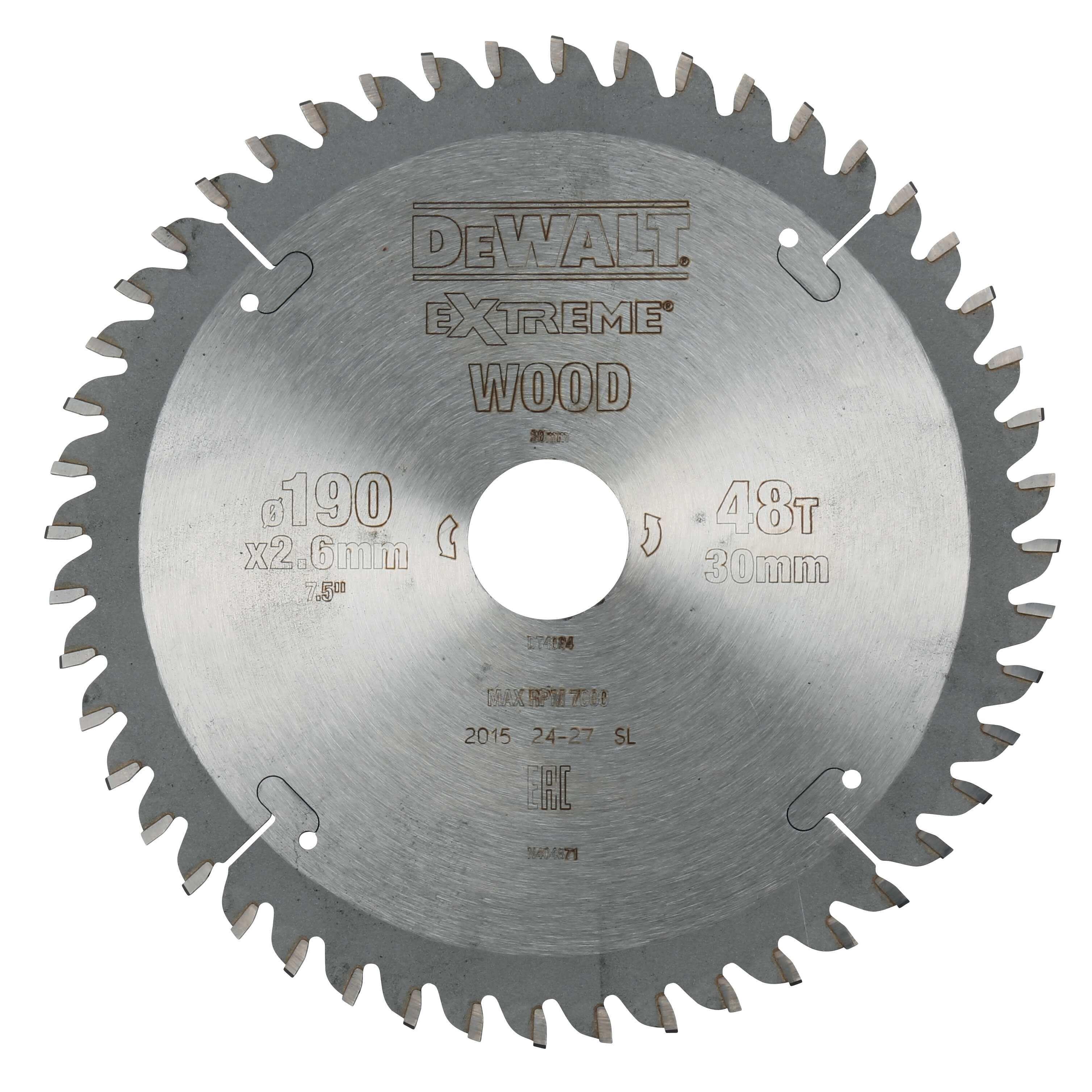 Dewalt DT4094-QZ Sågklinga 190 x 30 mm, 48T