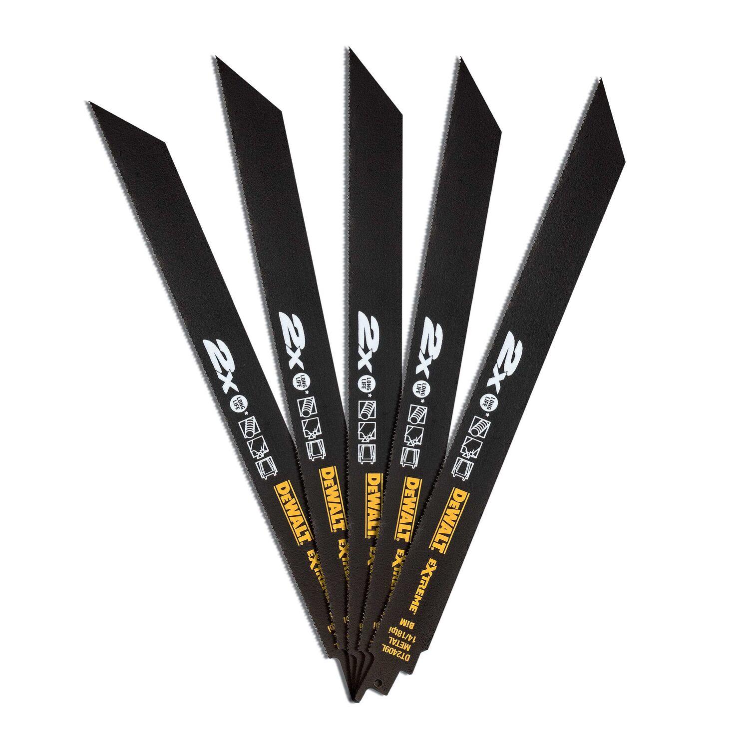 Dewalt DT2409L-QZ Tigersågblad 14/18 TPI, 5-pack