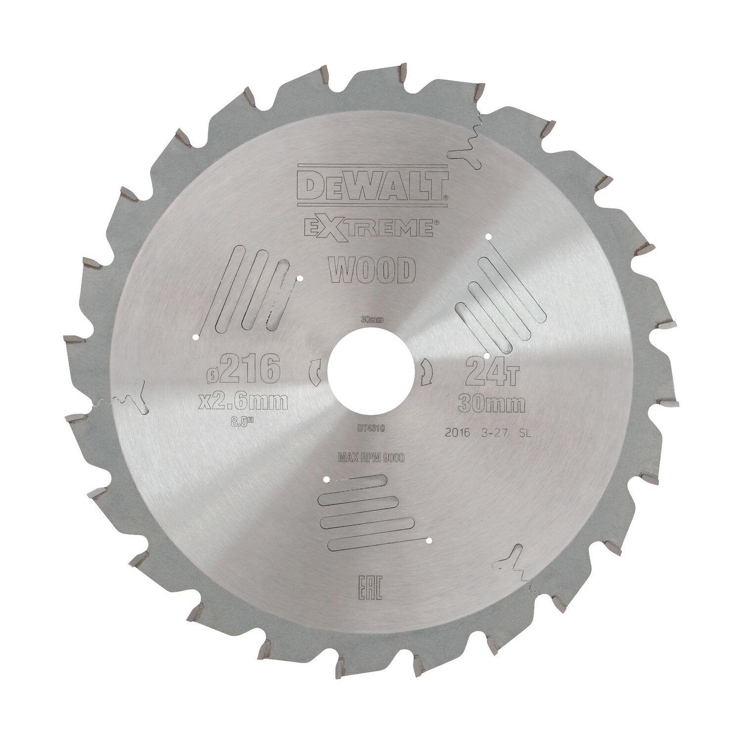 Dewalt DT4310-QZ Sågklinga 216 x 30 mm, 24T