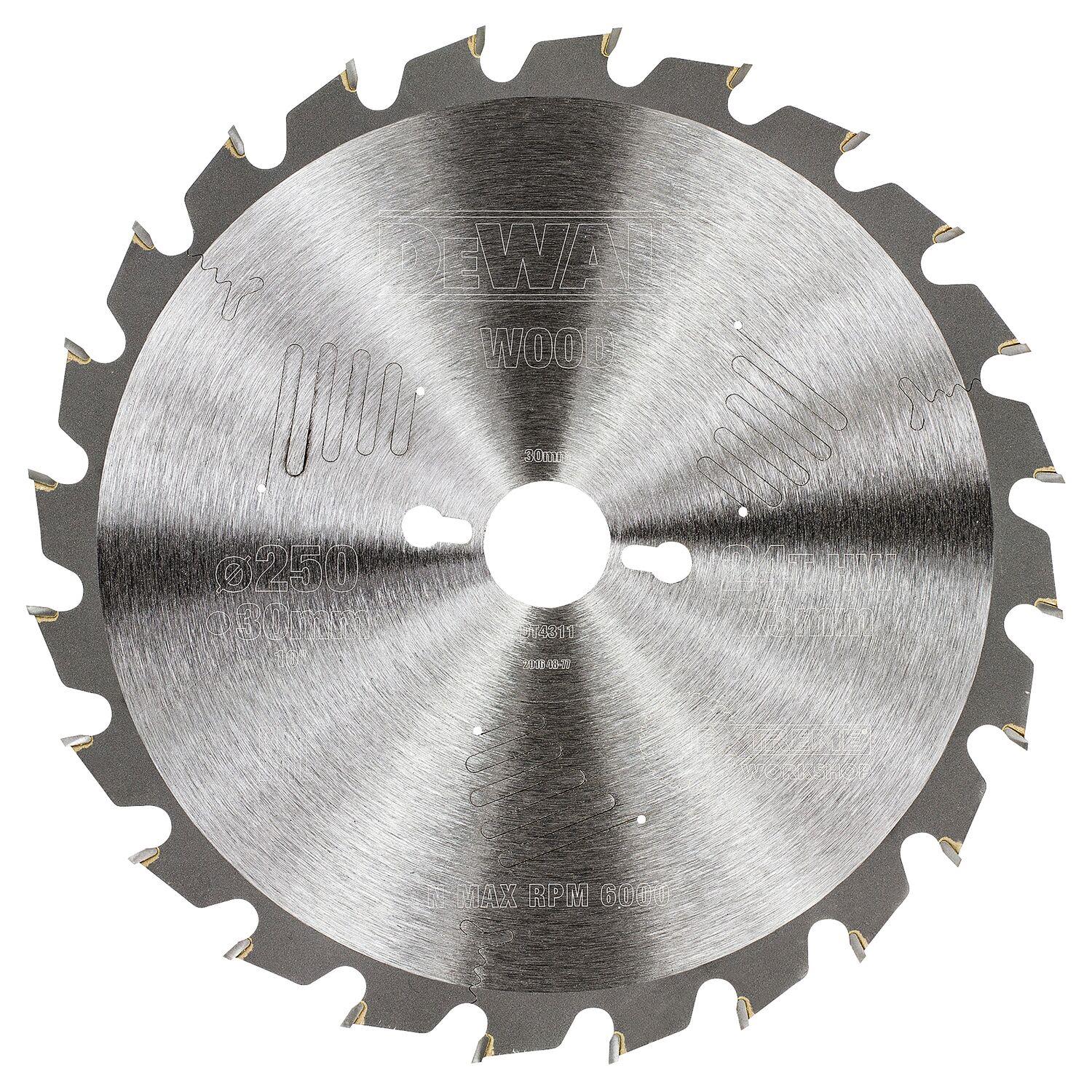 Dewalt DT4311-QZ Sågklinga 250 x 30 mm, 24T