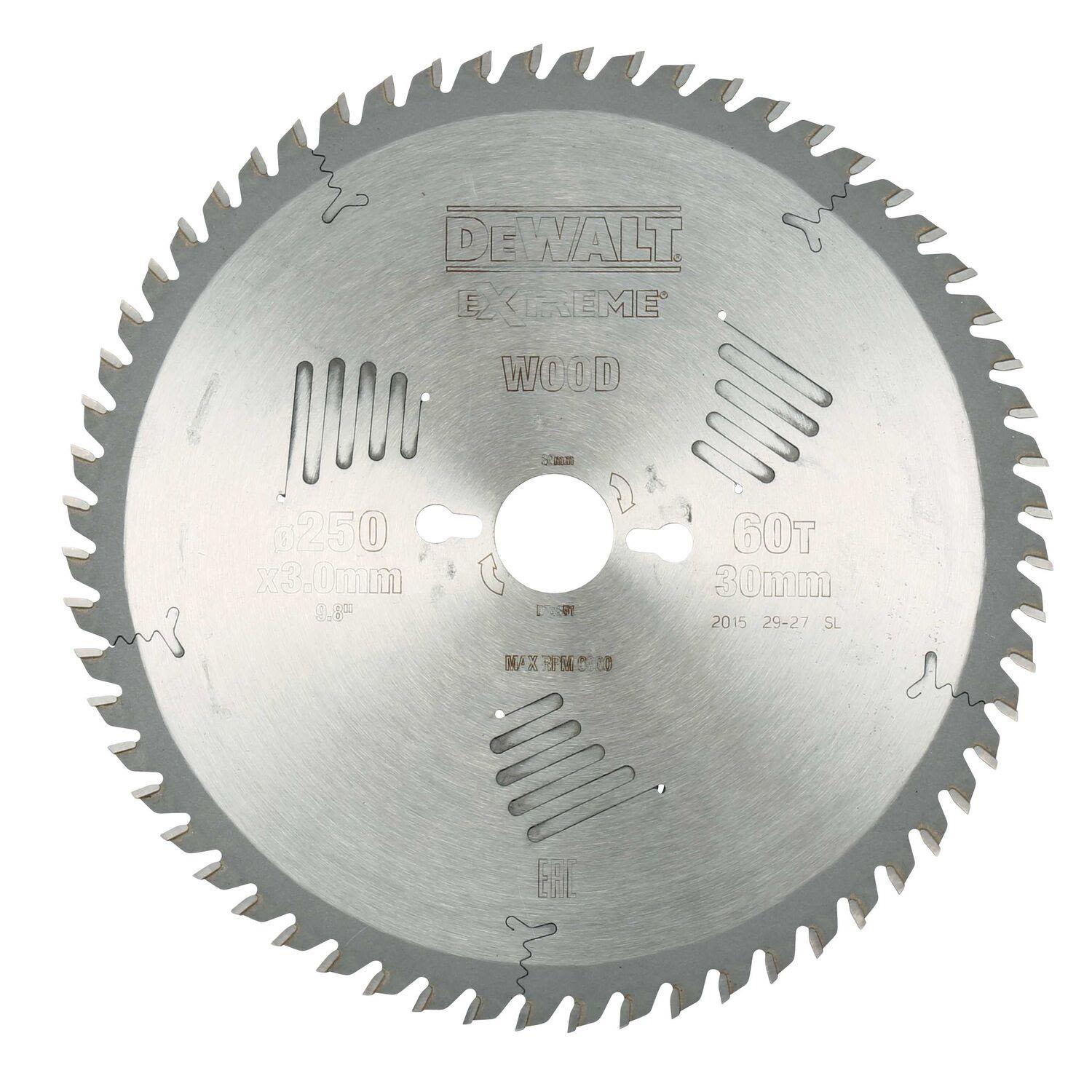 Dewalt DT4351-QZ Sågklinga 250 x 30 mm, 60T
