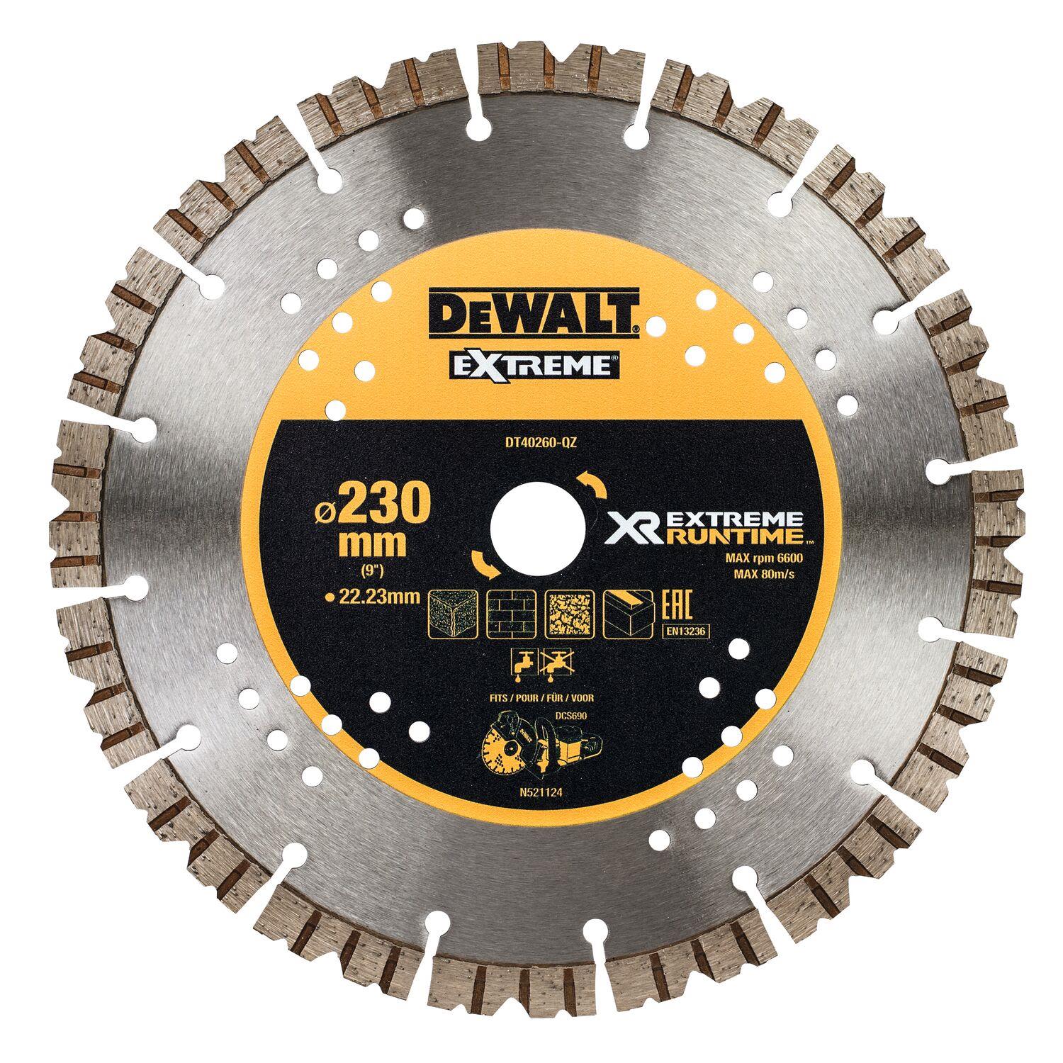 Dewalt DT40260-QZ Diamantkapskiva 230 x 22,23 mm, för kapsåg DCS690