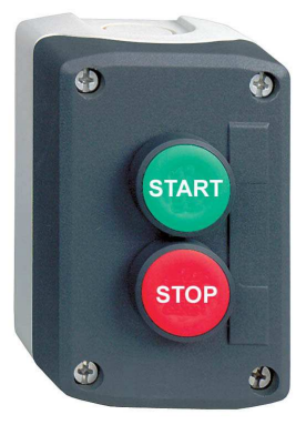 Schneider Electric XALD215 Tryckknappslåda Start/stop, komplett Startknapp och stoppknapp