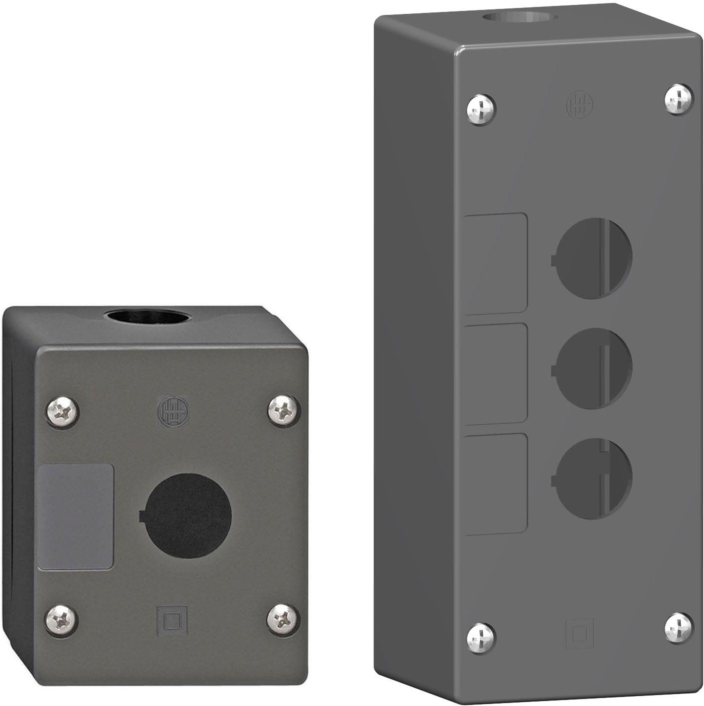 Schneider Electric XALG02 Tryckknappslåda tom, polyamid 2 manöverpositioner