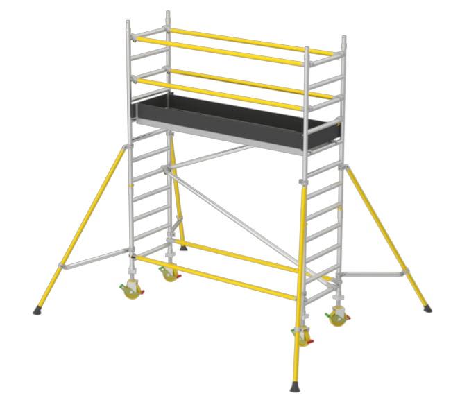 W.steps RT 750XR Rullestilladspakke platformhøjde 2,2 m