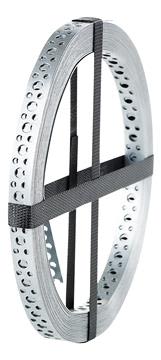 Joma 5109251 Montageband galvad, FFZV, CE-EN14545 25 m x 25 x 0,9 mm, hål-Ø 4,2/8,5/10,5 mm