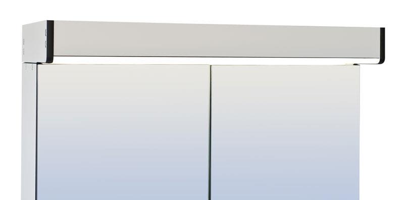 Skånebeslag Skåform Basic LED-belysning 550 x 223 x 60 mm Svart framkant