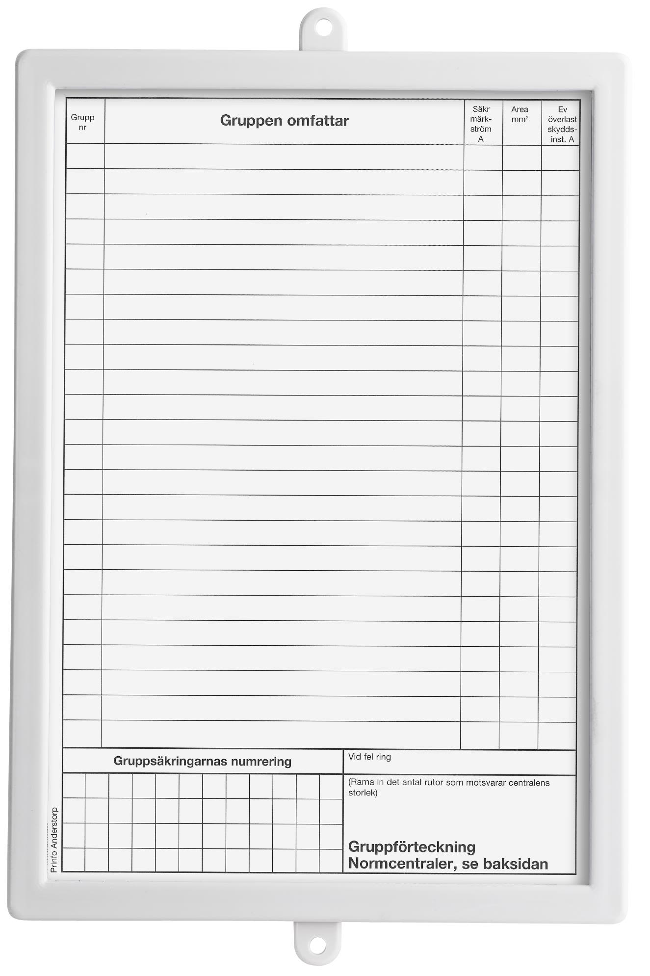 Gelia 4020130351 Gruppförteckning A5