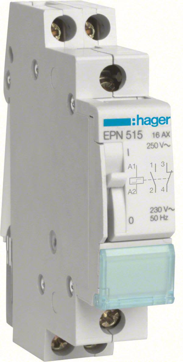 Hager EPN515 Impulsrelä 1 slutande, 1 öppnande, 230V