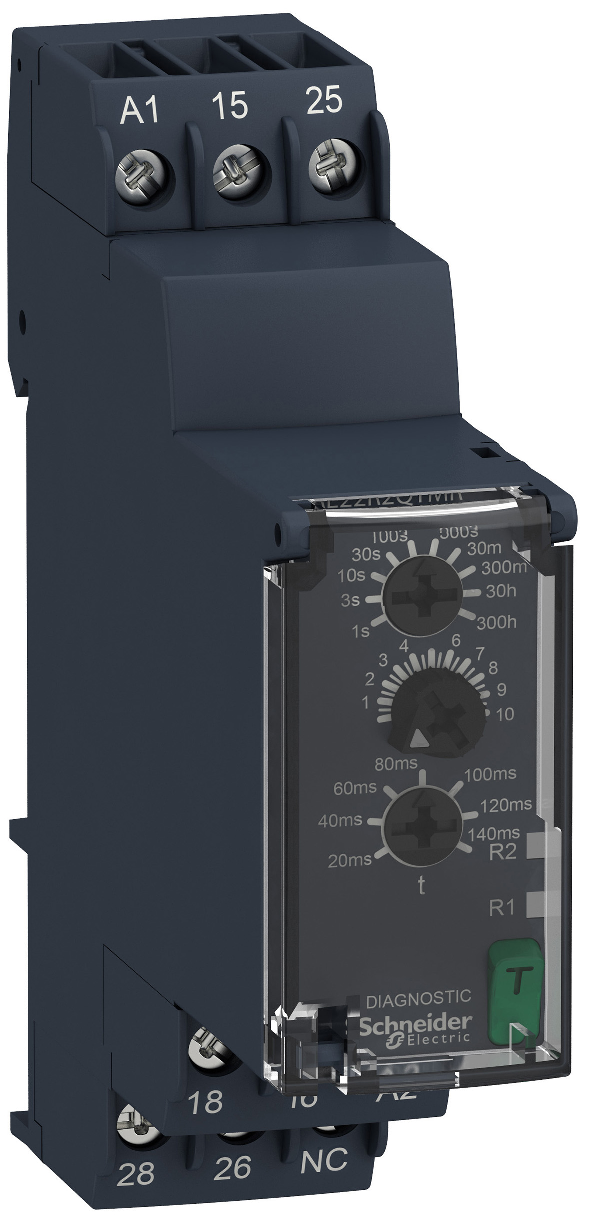 Schneider Electric RE22R2QTMR Tidrelä start, 2C/O