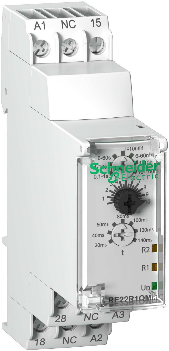 Schneider Electric RE22R1QMQ Tidrelä start, 1C/O