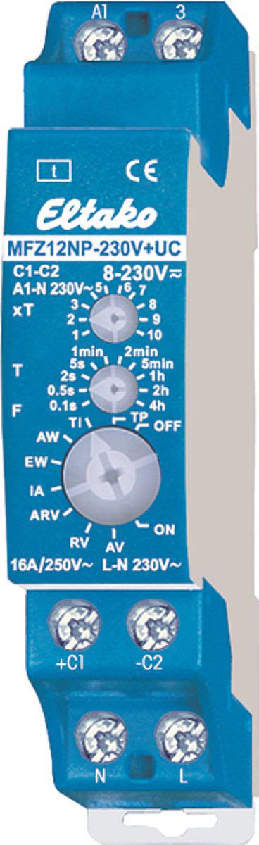 Eltako MFZ12NP-230V+UC Tidrelä 16A, 8-230 V, 10 funktioner