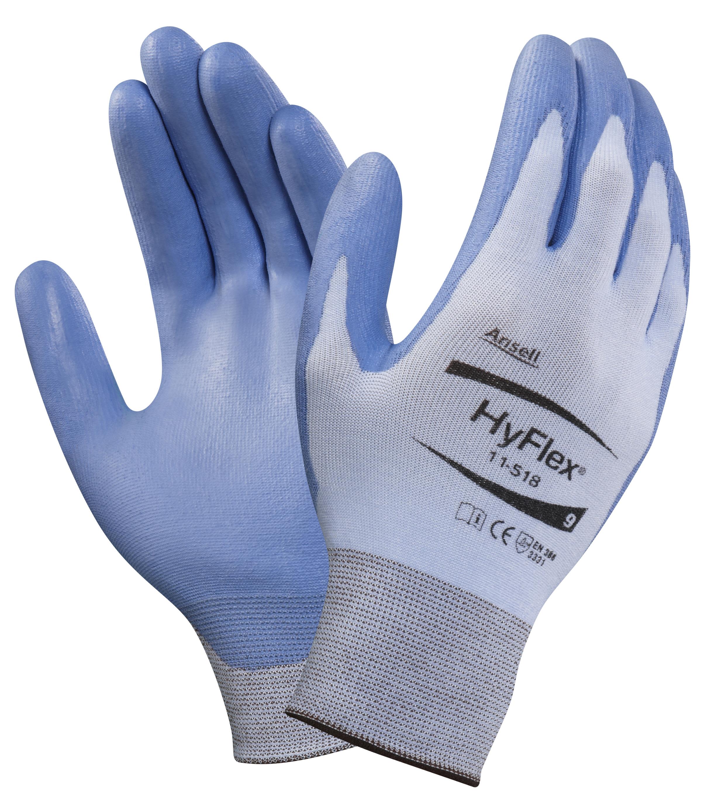 Ansell HyFlex 11-518 Skärskyddshandske polyuretan, ofodrad 8