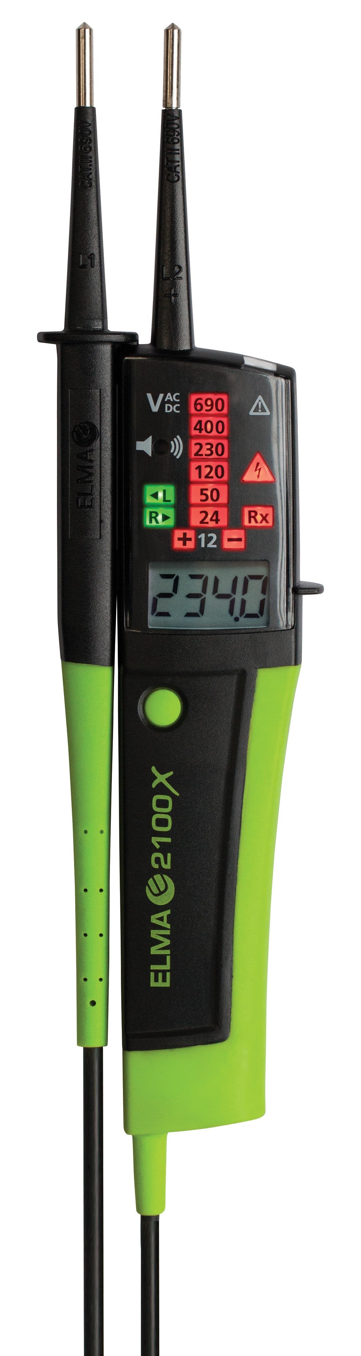 ELMA INSTRUMENTS Spændingstester 12-690V AC/DC LED visning og digitalt display IEC 61010-1 KAT IV