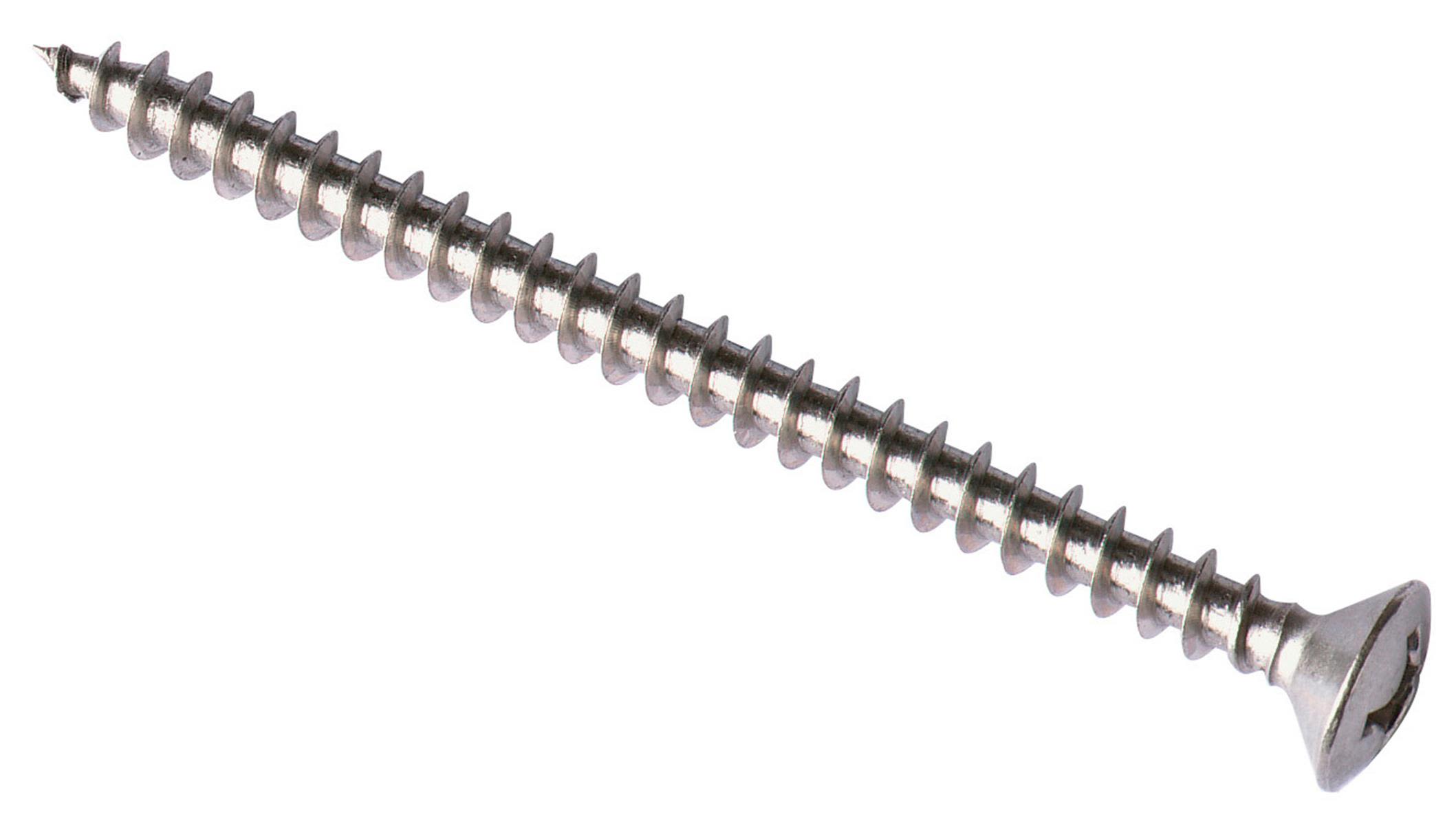 FIXX 4443587 VVS-skrue 6,0 mm, pozidrive-Z, A2 75 mm, 10-pakning