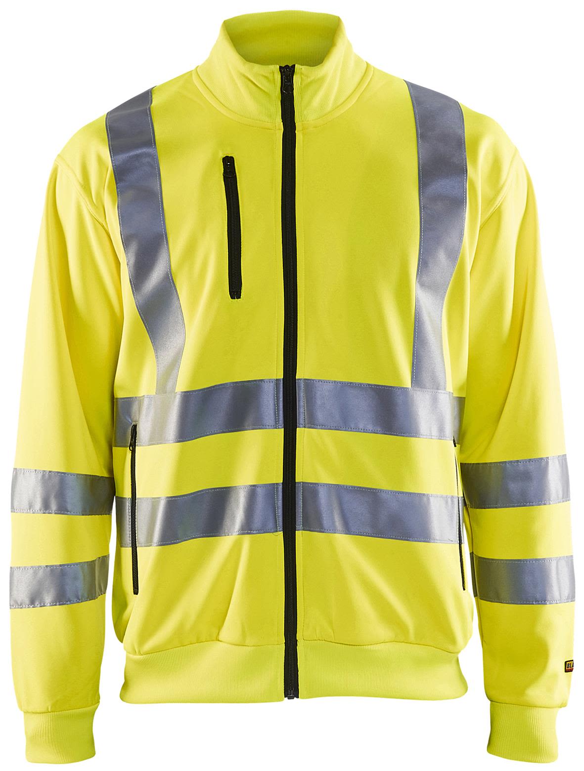 Blåkläder 335819743300L Varseltröja med dragkedja, varselgul Stl L
