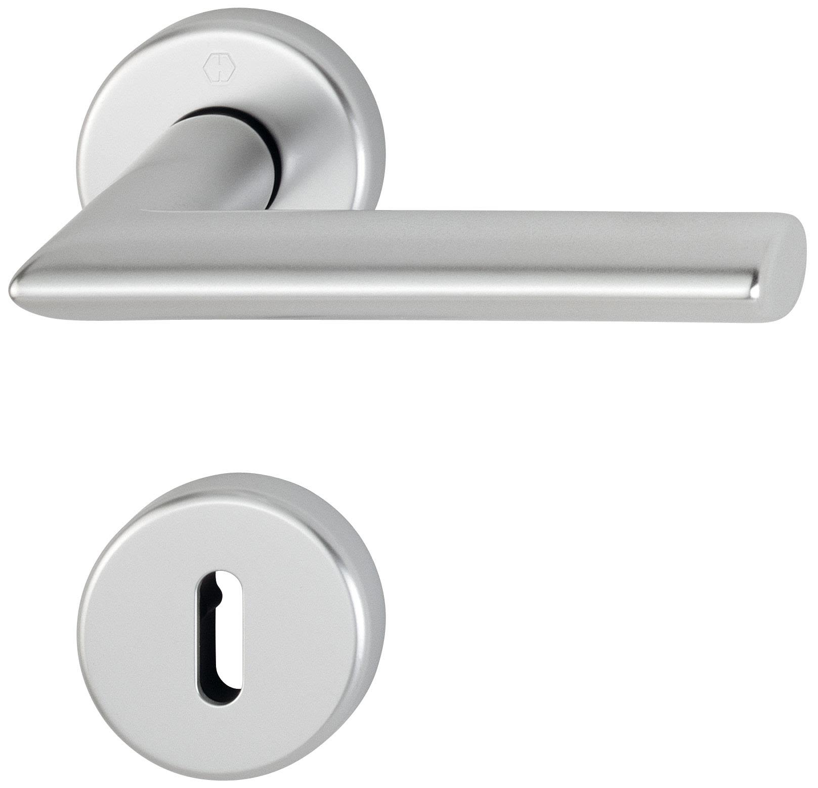 Hoppe Stockholm ID Dörrhandtag 37-42 mm, med nyckelskylt