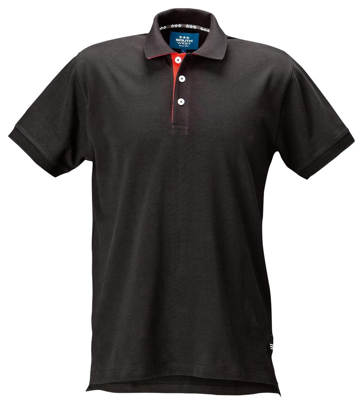 South West Morris Pikétröja svart Svart/Röd