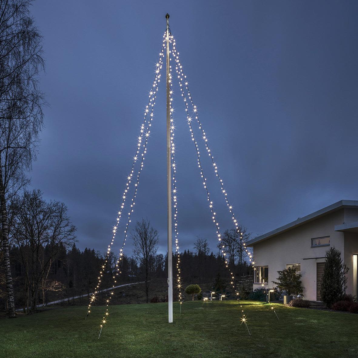 Konstsmide 4780-117 Flaggstångsslinga 5x100 LED, 24V/IP44