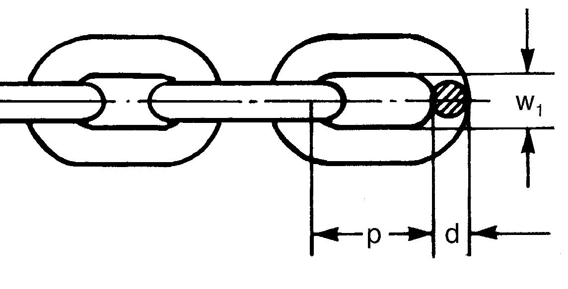 Gunnebo G006665220 Bøylelås for 22 mm snor, galvanisert, 10-pakning