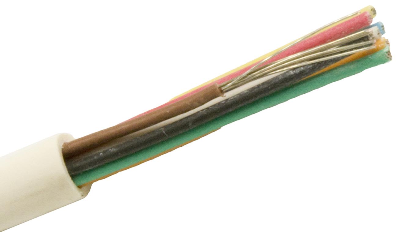 Nexans FQQXB EASY Telekabel 8x0.22 mm, vit 1 m, kapad