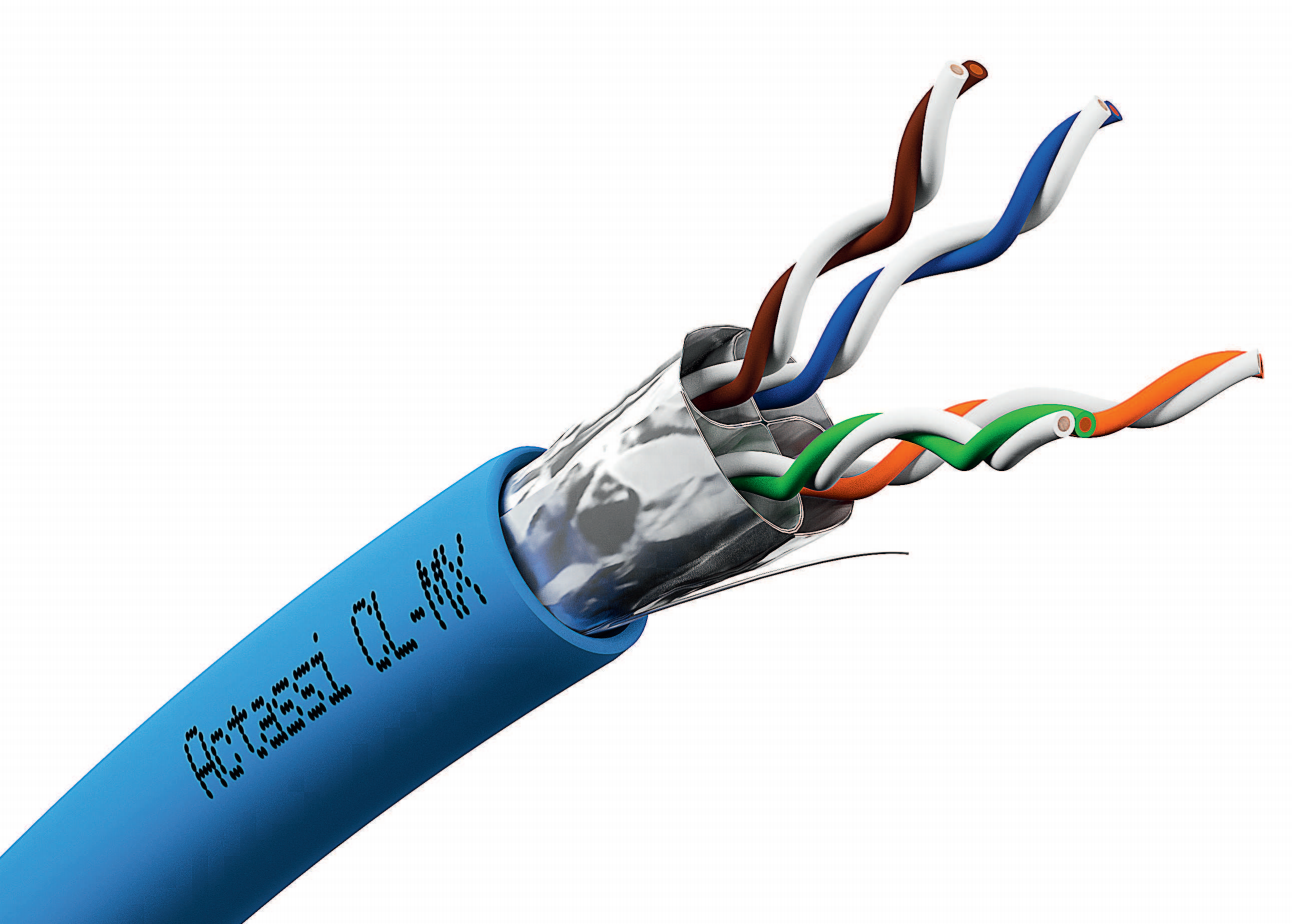 Schneider Electric VDICD68X218, 500 m, Cat6a, F/FTP (FFTP), Blå