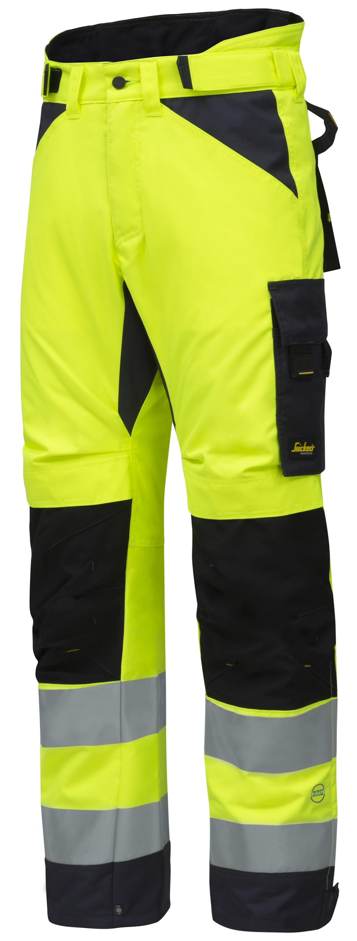 Snickers Workwear 6639 AllroundWork Vinterbukse varsel, gul Varsel, Gul