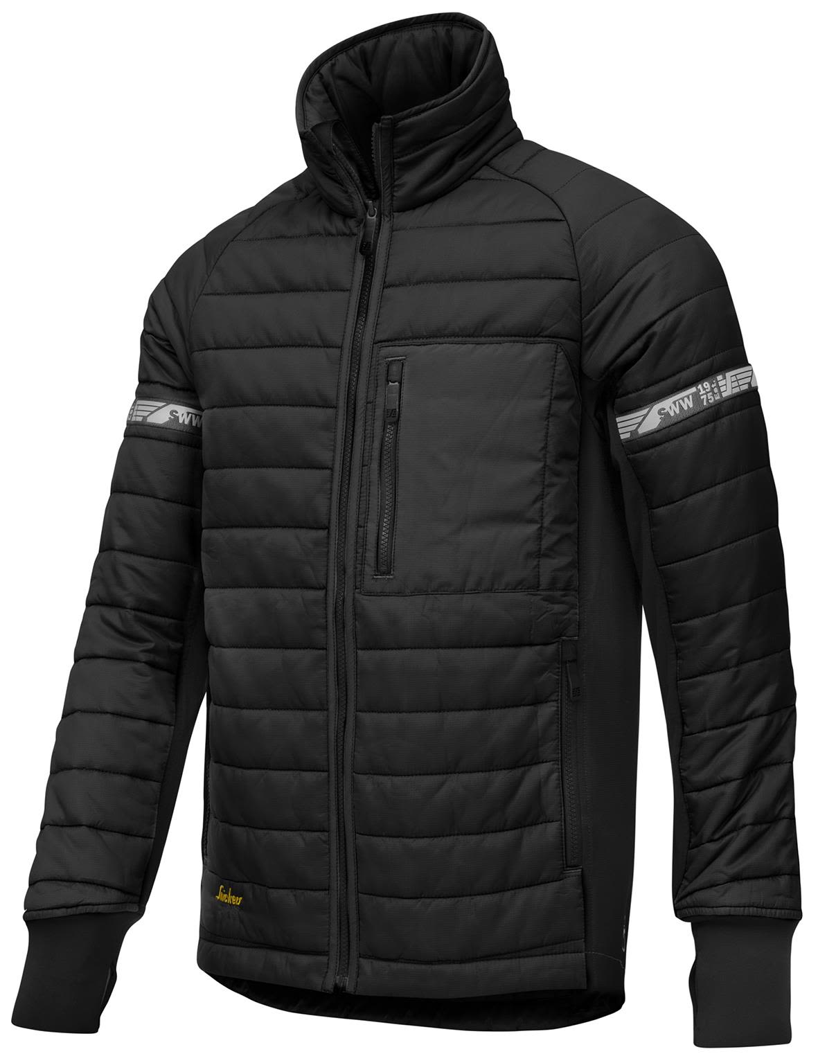 Vinterjakke sort vattert str XXXL