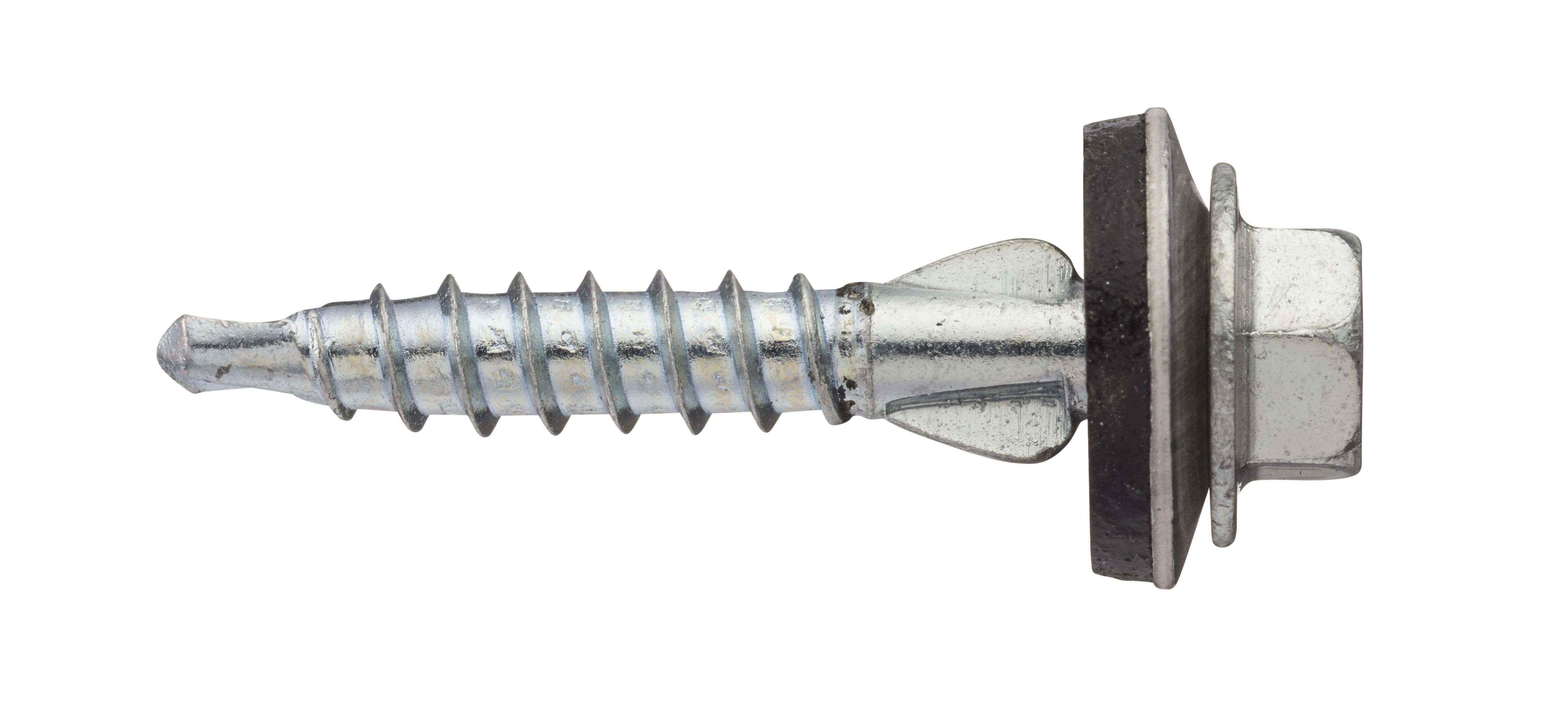 VSB 4836719 Takskrue i plast 5,5 x 35 mm UTV TRE 150-pakning Mørkegrå