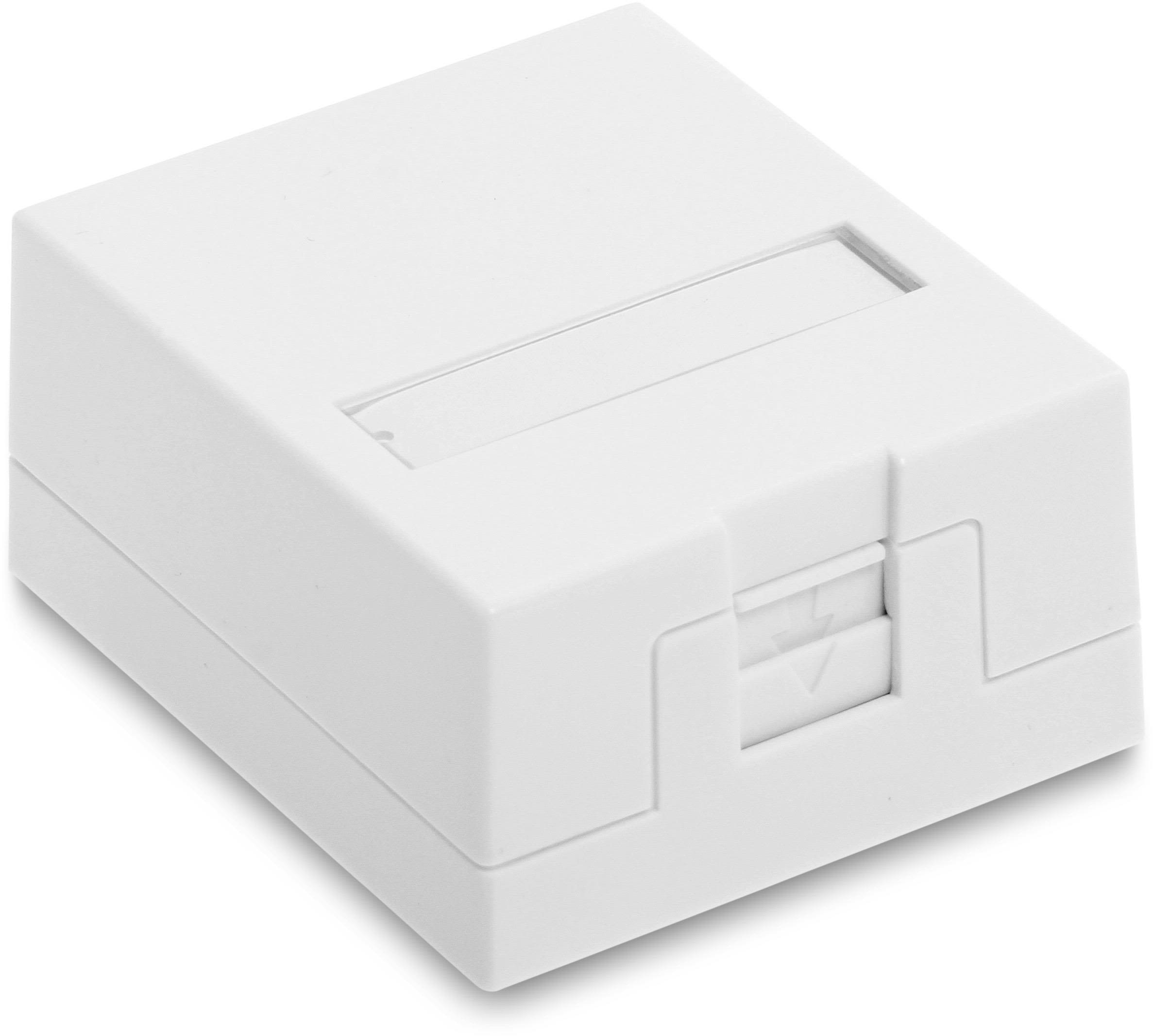 Eurolan 12B-04-01WT-1 Uttagsbox För 1 box/koppling