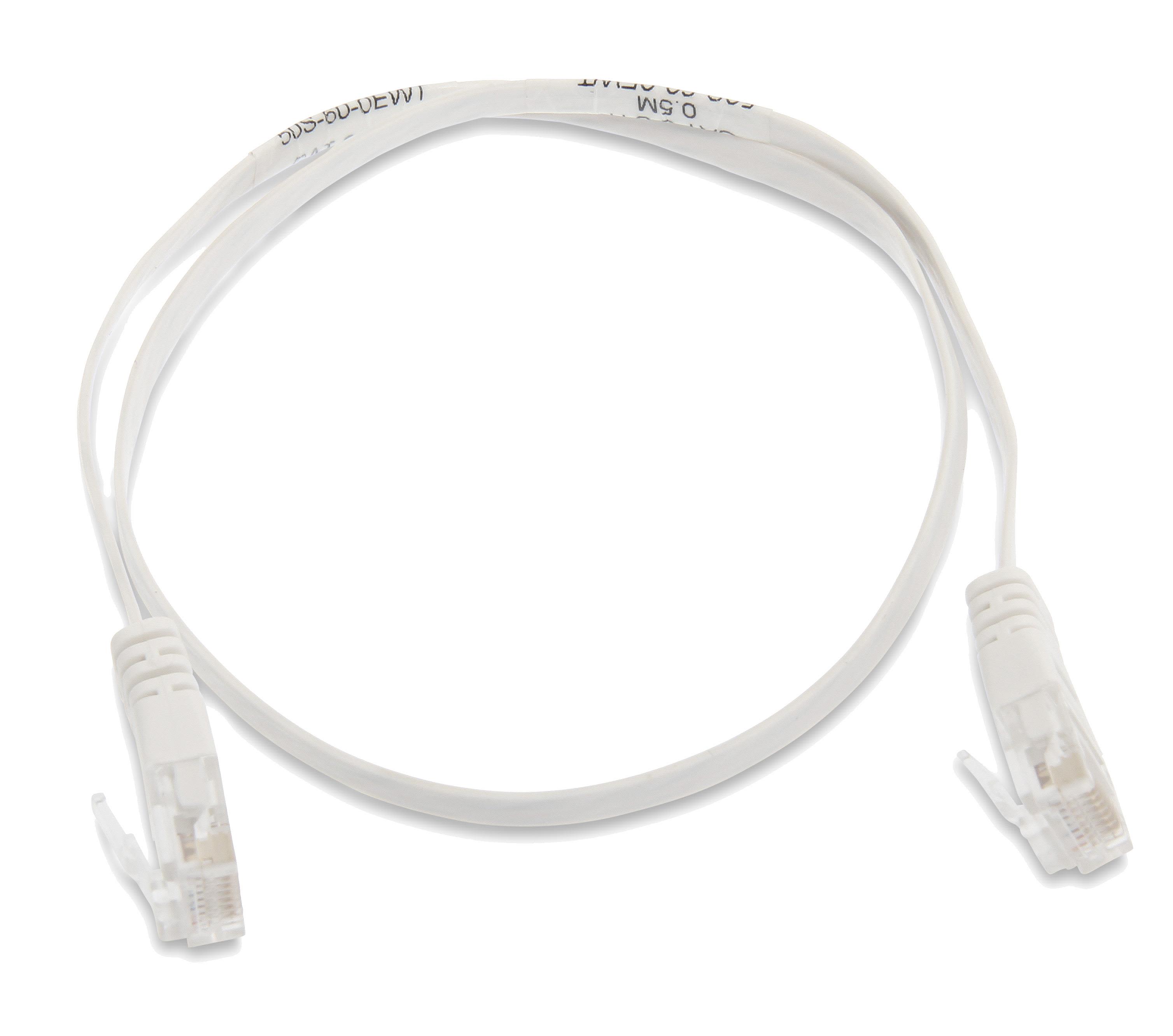 Eurolan 50S-60-02WT Patchkabel 2 x RJ45, U/UTP 2 m