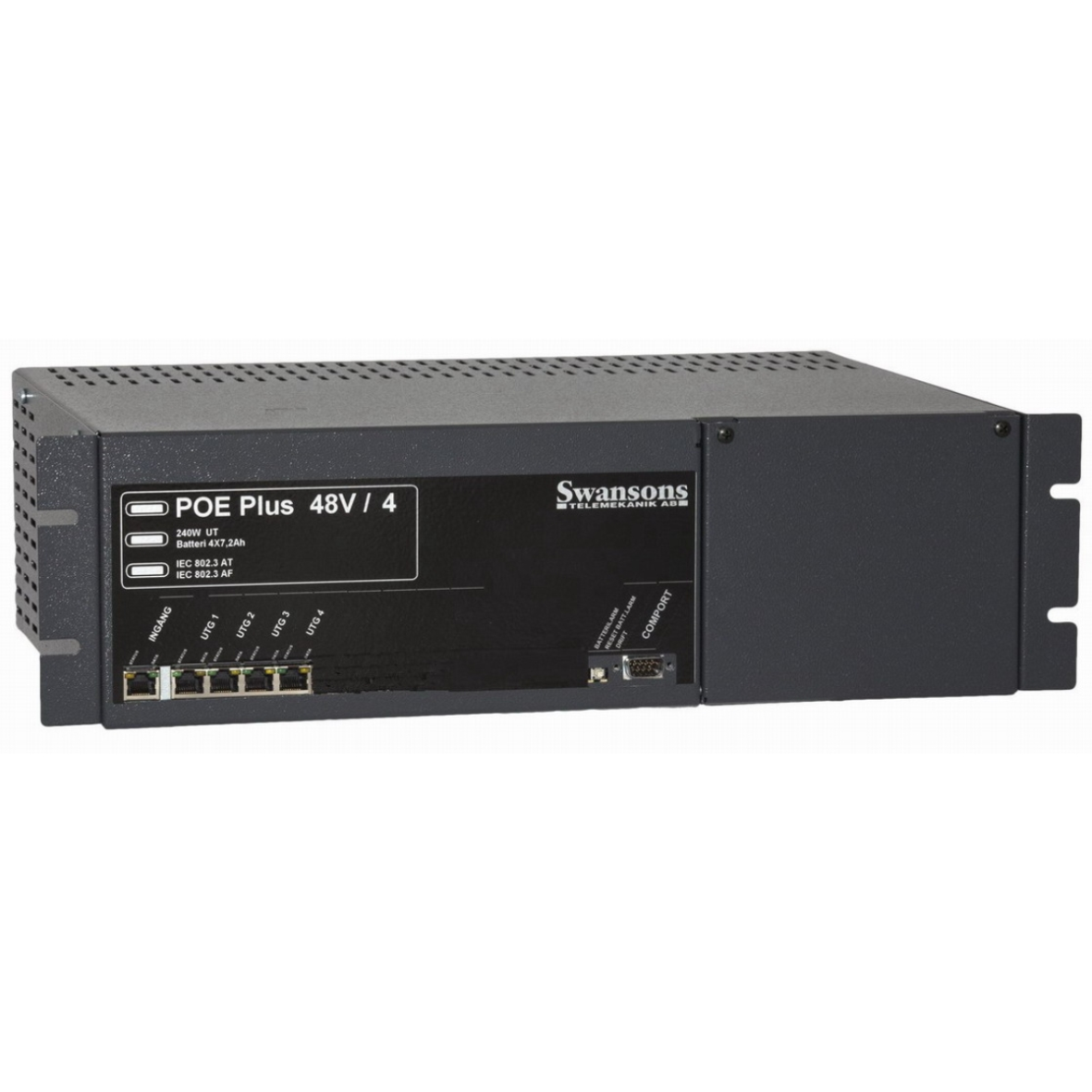 Axema 2-3510 Switch inbyggd batteribackup 4 portar