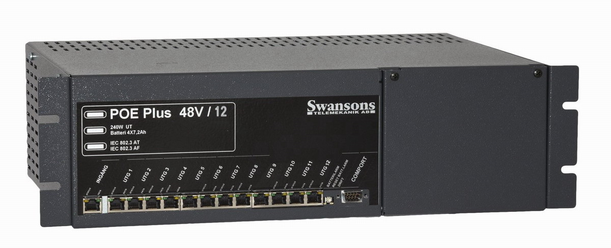 Axema 2-3530 Switch inbyggd batteribackup 12 portar