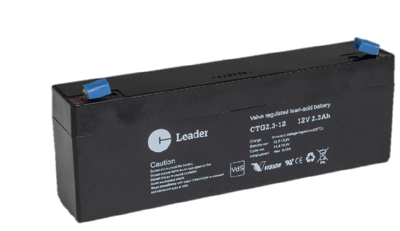 Leader CTG2.3-12 Blybatteri Leader 12V 178x35x67 mm, 2,3Ah