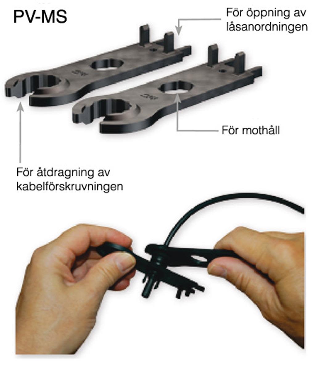 Z 7326024-00 Montagenyckelset MC4, plast