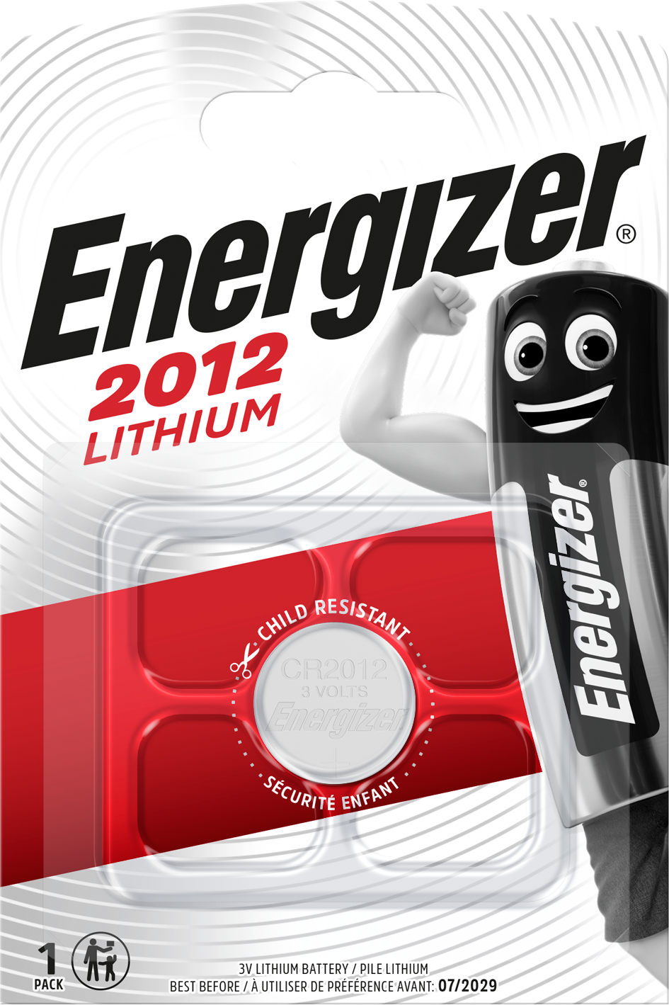 Energizer Lithium Knappcellebatteri CR2012, 3 V