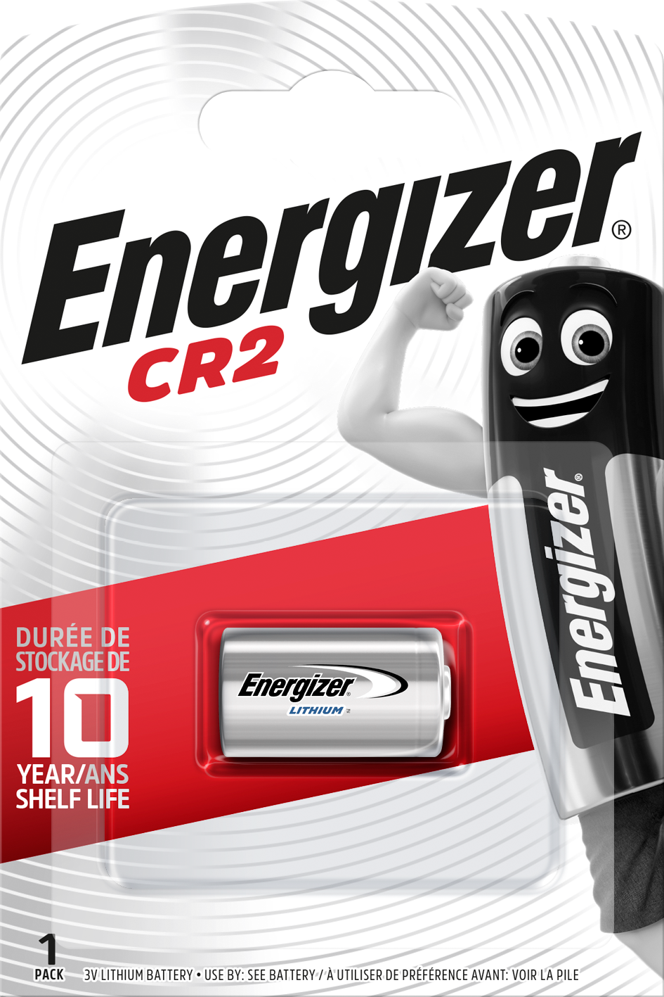 Energizer Lithium Fotobatteri CR2, 3 V