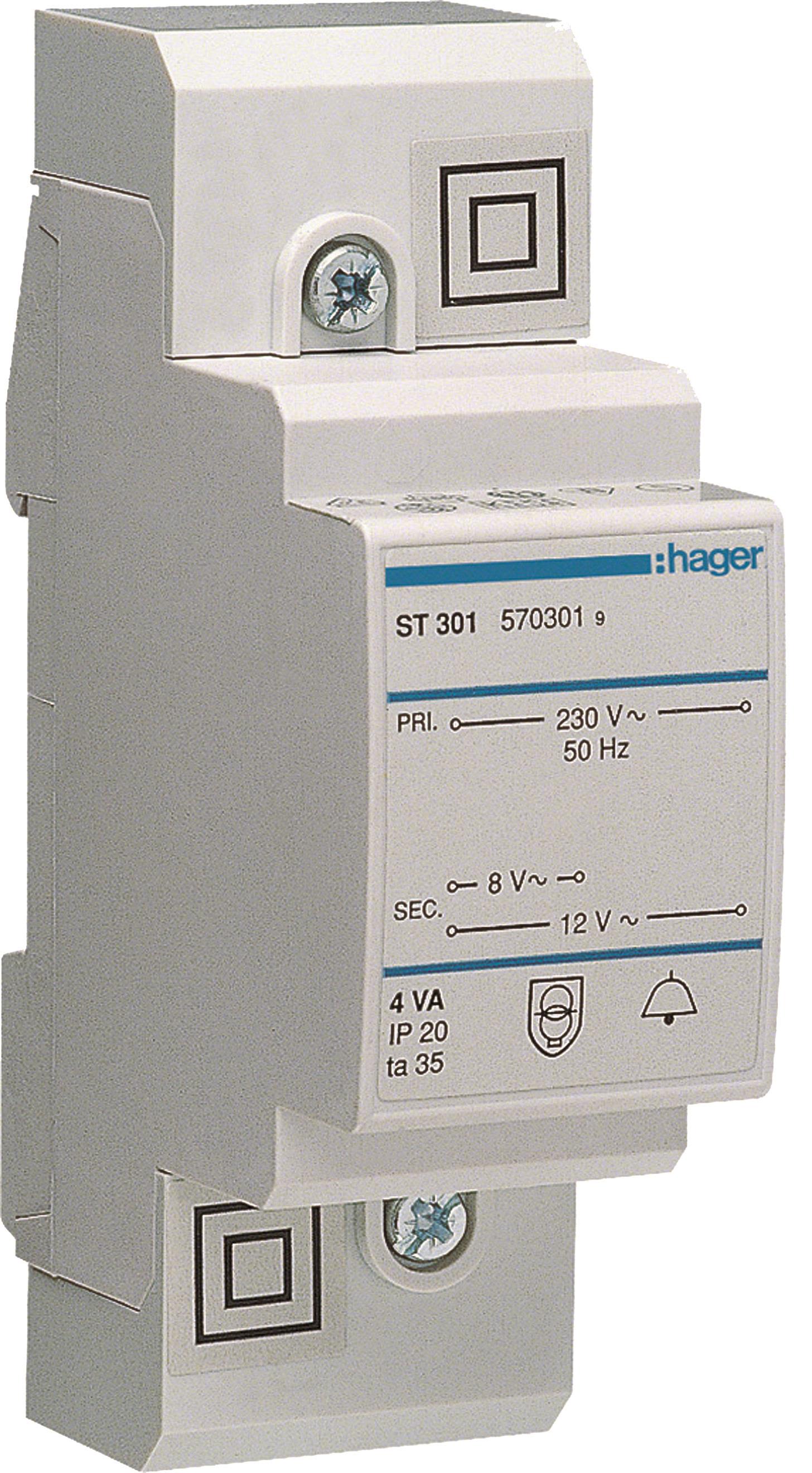Hager ST301 Ringledstransformator 8/12V, 4W