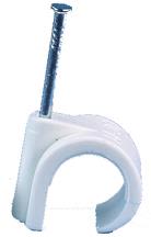 Gelia 050400005 Ledningshållare rund, vit, 100-pack 3-5 mm