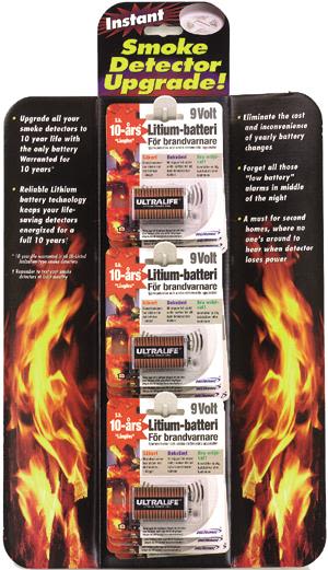 Gelia 40050314 Litiumbatteri 9V, 1200MA