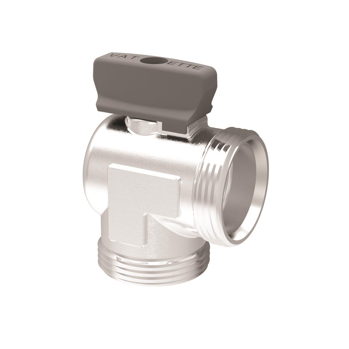 Vatette V6 Kulventil 22 mm rördiameter Med vred