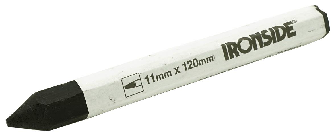 Ironside 100750 Fargekritt 11 x 120 mm, sekskantet, 12-pakning Svart