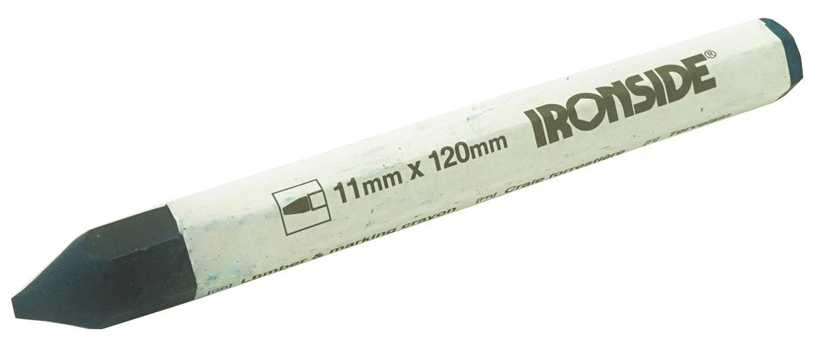 Ironside 100751 Färgkrita 11x120 mm, sexkantig, 12-pack Blå