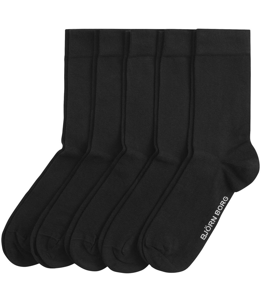 Björn Borg Strømper 10P Essential Socks Svart Str 41/45
