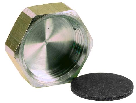 Ezze 3006105072 Lock metall med packning, inv gänga G25, mässing