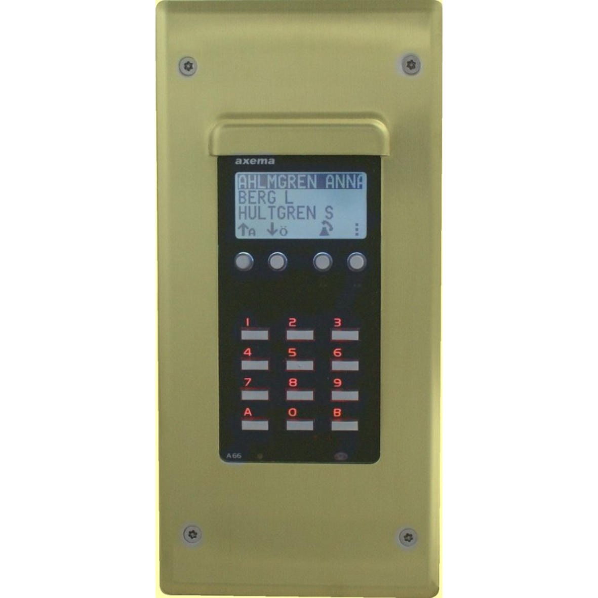 Axema 2-3870 Frontpaket infälld Mässing
