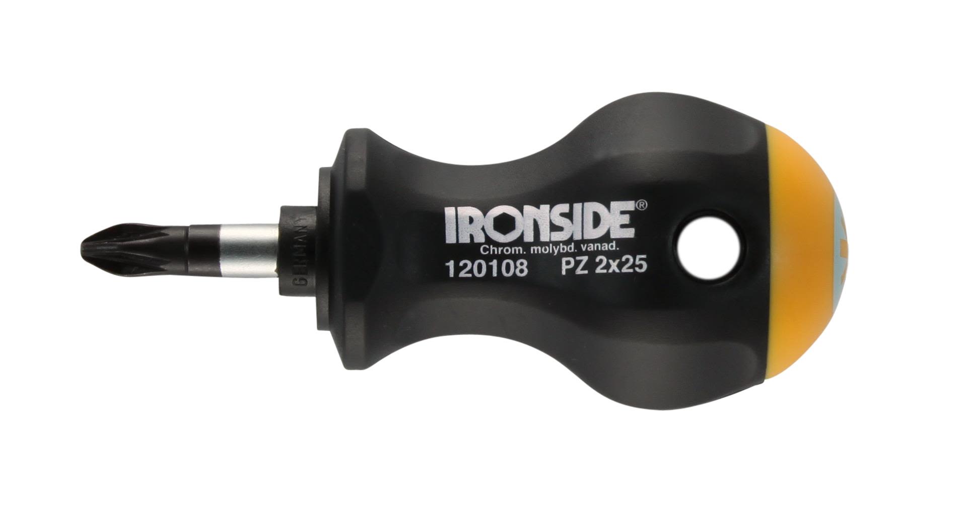 Ironside 120107 Skruvmejsel pozidriv, stubby PZ1x25 mm