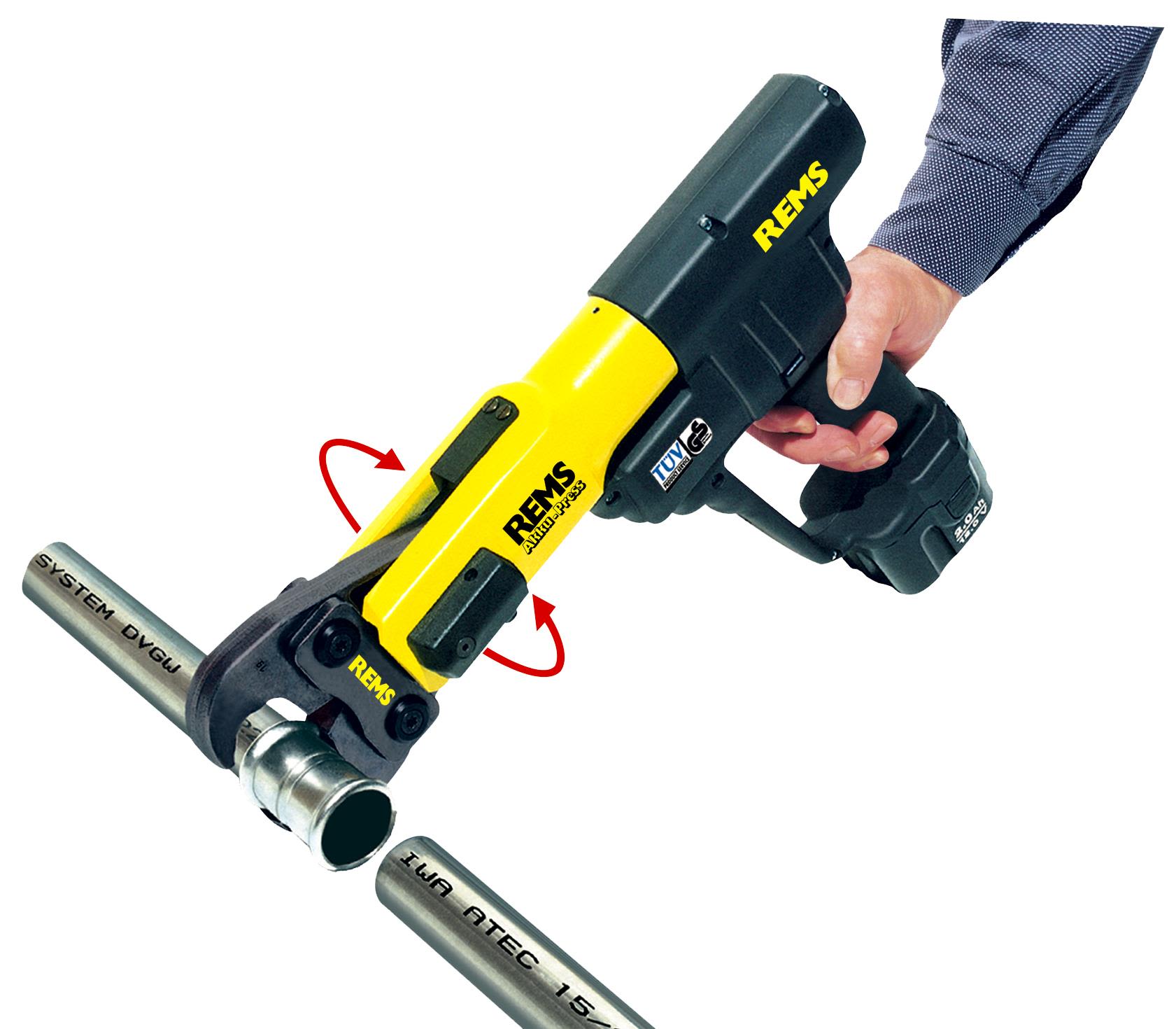 REMS Akku-Press Pressmaskin med batteri och laddare